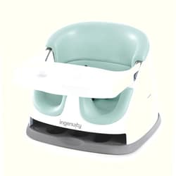 Ingenuity Baby Base 2-in-1 Booster Feeding and Floor Seat with Self-Storing Tray - Mist