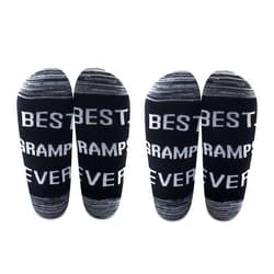 LEVLO Best Gramps Gifts Grandpa Socks Best Gramps Ever Cotton Socks Birthday Christmas Day Presents