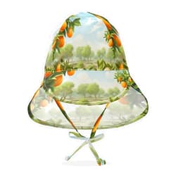 Emelivor Orange Tree Orchard Baby Sun Hat UPF 50+ UV Protection Beach Hat Wide Brim Toddler Bucket Hat Summer Swim Sunhat for Girls Boys