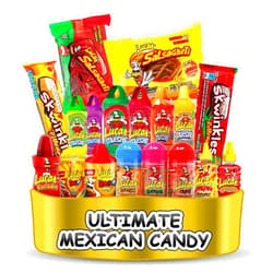 Just One More Thing Lucas Ultimate Candy Assortment Premium Mexican Candy (18 Count) Sweet, Sour & Spicy Candy All In One Bundle Dulces Mexicanos Makes A Good Gift For Everyone Variety Snack Pack