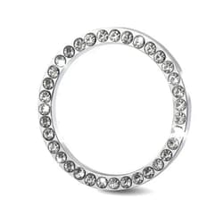 Bling Car Decor SD-1003 Crystal Rhinestone Car Bling Sticker Ring Emblem, Auto Start Engine Ignition Key & Button Bling, by (Silver) by