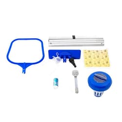 Bestway Flowclear Pool Accessories Set | Includes Pole, Skimmer Net, Vacuum Heads and More Above Ground Pool Accessories