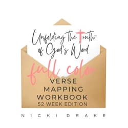 Nicki Drake,Crazy Simple Truth Verse Mapping Workbook: 52 weeks of Unfolding the Truth of God's Word: Full Color Edition with Gray Grid Dot Pages