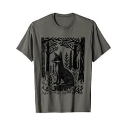 Fox Foxes Cottagecore Forestcore Goblincore Shop Fox Cottagecore Forestcore Goblincore Forest Woodland Animal T-Shirt