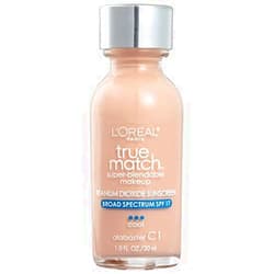 L'Oreal Paris Makeup True Match Super-Blendable Liquid Foundation, Alabaster C1, 1 Fl Oz,1 Count 1 Fl Oz (Pack of 1) C1 Alabaster
