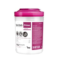 PDI Sani-Cloth Prime Germicidal Wipe, Hospital Disinfection, 1-Minute Contact Time, Quat Alcohol, Durable Large 6