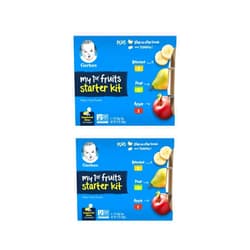 Gerber My 1st Fruits Starter Kit, Banana, Pear & Apple Puree, 2 Ounce Tubs, 2-Pack (Set of 6)