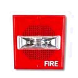WHEELOCK ET70-24MCWH-FR FIRE Lettering, 8W SPKR STR, HIGH Intensity Candela, RD, Wall, 24VDC, Wall Mount, 135/185CD, RED, H INT, Speaker Strobe