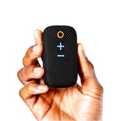 MEE audio goSPKR Small Wearable Clip-on Bluetooth Speaker with IPX5 Water Resistance, Built-in Speakerphone with Microphone for Hands-Free Calls, Compact Design, Can Connect Up to 2 in Stereo (Black)