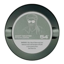 Syn Tin Edition 010: Syn Laden | Snus Can | Snus Container | Zyn Metal Can | Metal Zyn Container | Zyn Holder | Metal Snus Container | Smell Proof Container | Aluminum Zyn Container (Gunmetal Gray)