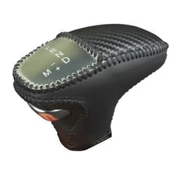 Bao hu shen Leather Gear Shift Knob Cover for Dodge 2015-2023 Charger Challenger,2016-2023 Durango (Black line)