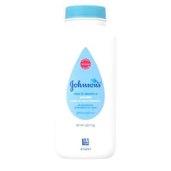 Johnson & Johnson Johnson's Baby Powder with Naturally Derived Cornstarch Aloe & Vitamin E, Hypoallergenic, 4 oz