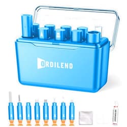 Ordilend iPhone Cleaning Kit for Charging Port Cleaner, Multi-Tool iPhone Cleaner Repair Lightning Cables, Phone Cleaning Kit for iPhone, iPad, Connectors, Speaker, Airpod Cleaner Kit, Light Blue