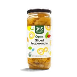 365 by Whole Foods Market, Pepperoncini Sliced Golden Organic, 15.5 Ounce