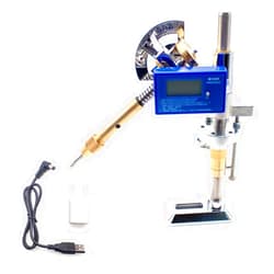 LeTkingok High-Precision Angle Digital Display Gemstone Grinding Machine Manipulator, Gem Faceting Machine Handle (Updated Version, 64 Index Gear)