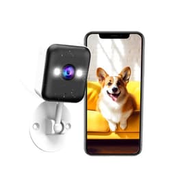 JOOAN Indoor Camera Wireless, Smart Security Camera Outdoor for Baby/Pet Camera Indoor with 2-Way Audio, Motion Detection, IP65 Waterproof, Auto Tracking, Color Night Vision, 2.4G(1080P)