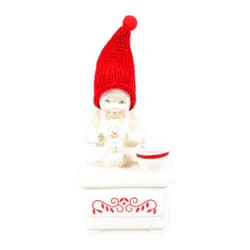 Department 56 Snowbabies Classics Christmas Memories Making A Doughman Figurine, 4.13 Inch, Multicolor