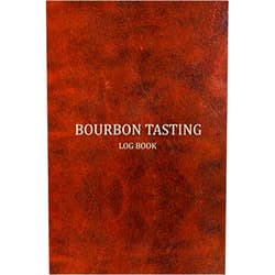 Atom Bourbon Bourbon Tasting Log Book: Record keeping notebook for Bourbon lovers and collecters,Review, track and rate your burbon collection - Brown leather cover print design Vol.2