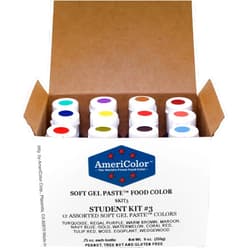 AmeriColor Food Coloring AmeriColor Student - Kit 3 12 .75 Ounce Bottles Soft Gel Paste Colors