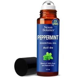 Nexon Botanics Peppermint Essential Oil Roll-On 10 ml - Pure, Natural & Prediluted Oil Blend Roller with Fresh Minty Aroma - Aromatherapy & Headache Relief - Nexon Botanics