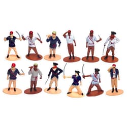 Zugar Land Pirate Toy Miniature Figures Playset - 24 Pack (3