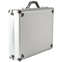 Alpine Swiss Aluminum Attache Case Padded Laptop Briefcase Combo Lock Hard Sided