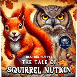 By Beatrix Potter (Author) The Tale of Squirrel Nutkin (Large Print Edition): A timeless illustrated story about a daring little creature who learns a lesson from the forest’s oldest guardian