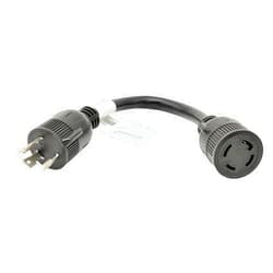 Parkworld 885125 Power Adapter Cord Twist Lock 30 AMP L6-30 Male Plug to 4-Prong Generator 30A Locking L14-30 Female Receptacle