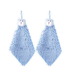 VCGUDOE 2Pack Fluffy Hand Towels Fuzzy Hand Towel Hand Towels with Hanging Loops Microfiber Hand Towels for Bathroom Kitchen Chenille Quick Dry Soft 25