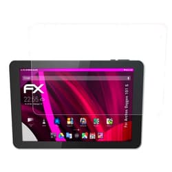 AtFoliX Plastic Glass Protective Film compatible with Archos Oxygen 101 S Glass Protector, 9H Hybrid-Glass FX Glass Screen Protector of plastic