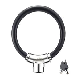 ROCKBROS Anti-Theft Bike Cable Lock, Black, Portable, Key Lock, Rustproof