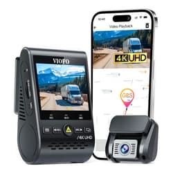 VIOFO A129 Pro Duo 4K Dual Dash Cam 3840 x 2160P Ultra HD 4K Front and 1080P Rear Car WiFi Dash Camera 8MP Sensor GPS, Buffered Parking Mode, G-Sensor, Motion Detection, WDR, Loop Recording