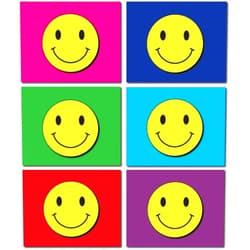 Small World Greetings Bright Colorful Happy Cards 12 Count- Blank Inside - 5.5