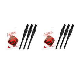 LSTYLE No.5 Premium Lippoint - 2-Pack No.5 Thread Dart Tips - Extra Strong and Durable Points - Black