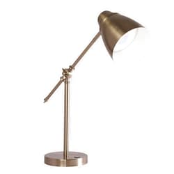 OttLite Harmonize LED Desk Lamp - 2.1A USB Charging Port, 3 Brightness Settings, Brushed Nickel