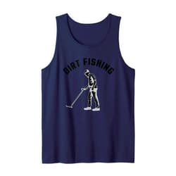 Cute Geocaching Treasure Hunter Detector Designs Funny Metal Detecting Gift For Men Women Dirt Fishing Lovers Tank Top