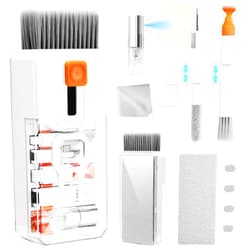 Ordilend Keyboard Cleaning Kit Laptop Cleaner, 10-in-1 Computer Screen Cleaning Brush Tool, Multi-Function PC Electronic Cleaner Kit for iPad iPhone Pro, Earbuds, Camera Monitor, All-in-One with Patent