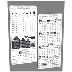 UHMER Kitchen Conversion Chart Magnet 2-PACK, Imperial to Metric Measurement Conversion Chart for Cooking, Accurate Baking Ingredients Measurements in Grams & Ounces to Cups