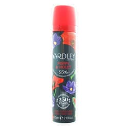 Yardley of London Poppy & Violet Body Spray 75ml
