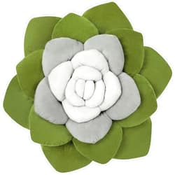 OtGalk Flower Throw Pillow - 17.8