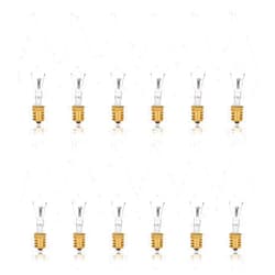 Simba Lighting Candelabra Flame Tip Clear CA10 40W E12 Base (12 Pack) Decorative Incandescent Light Bulbs 120V for Chandeliers, Ceiling Fan Lights, Pendants, Wall Sconces, Dimmable, Warm White 2700K