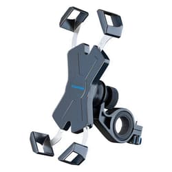 Visnfa New Bike Phone Mount with Stainless Steel Clamp Arms Anti Shake and Stable 360° Rotation Bike Accessories/Bike Phone Holder for Any Smartphones GPS Other Devices Between 4 and 7 inches