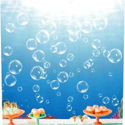 Cheerland Under The Sea Party Decorations Bubble Cutout Kids' Birthday Wall Decal Sticker Mermaid Party Ocean Party Under Sea Party Baby Shark Theme Party Spongebob Theme Sea Creature Party Supply