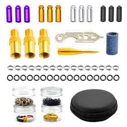 DIMBOI Darts Tune-up Kit Pack, Dart Flight Protectors Aluminum, 100 Pcs Dart Rubber O Rings, Darts Weights, Dart Shaft Ring Dart Wrench Tool, Dart Accessories Set
