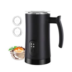 MUMAO Milk Frother, 4-in-1 Electric Milk Steamer, 350ml/11.8oz Automatic Frother Machine for Coffee, Warm and Cold Foam, Temperature Control for Latte, Cappuccino, Hot Chocolate
