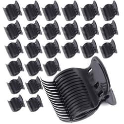 Tbestmax 24 Hot Roller Clips for Hair Curler Claw Clip Replacement Hair Section Styling for Women Girls Black