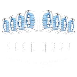 Futulkyus Replacement Toothbrush Heads for Philips Sonicare Sensitive C1 G2 C2 4100 Simply Clean Electric Brush Head, 8 Pcs White