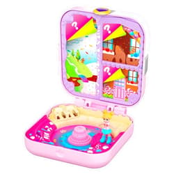 Polly Pocket Hidden Hideouts Polly Candy Adventure Compact, Micro Doll and Accessories, Multi