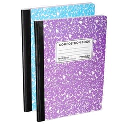 Manaloom Wide Ruled Composition Notebook, Wide Ruled Notebooks Wide Ruled Composition NoteBook Paper, Lined Note book - 9-3/4