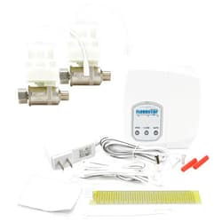 FloodStop Sink Leak Detector Kit with Automatic Water Shut-Off and Visual/Audible Alarms, 3/8